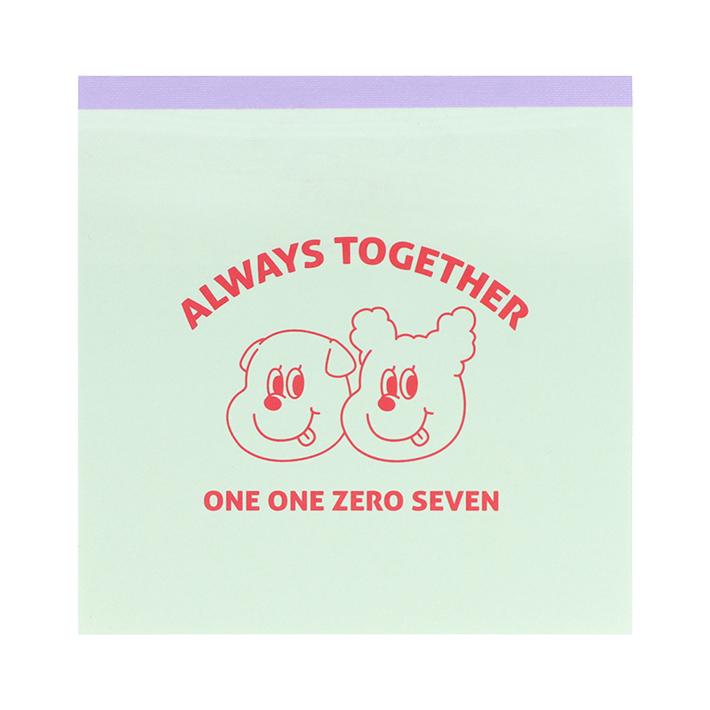 サンスター文具 1107 イルイルゴンチル スクエアメモ A柄