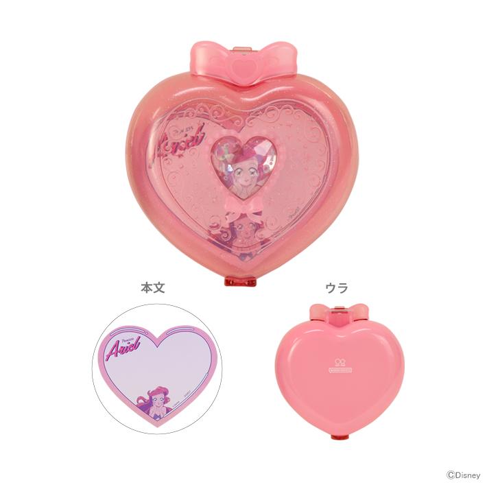 サンスター文具 ディズニープリンセス アリエル ハートコンパクトメモ