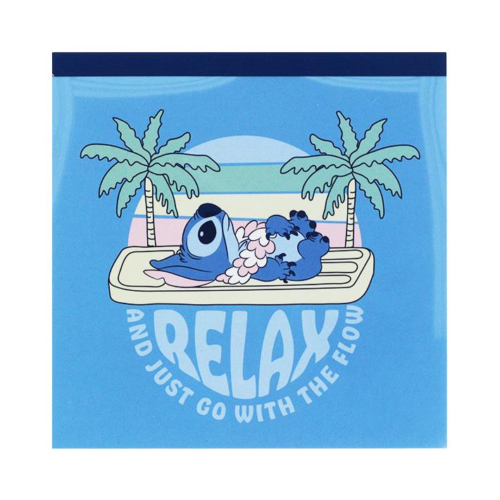 サンスター文具 ディズニー リロ&スティッチ スクエアメモ ブルー