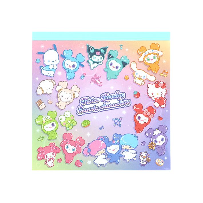 サンリオ TWICE LOVELYS コラボ 文房具　セット　シール　メモ帳 TWICE OFFICIAL SITE