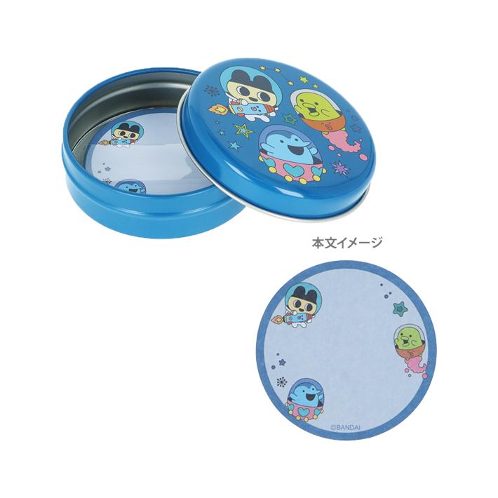 サンスター文具 たまごっち 缶入りメモ ネイビー 4901770056968 [M便 1