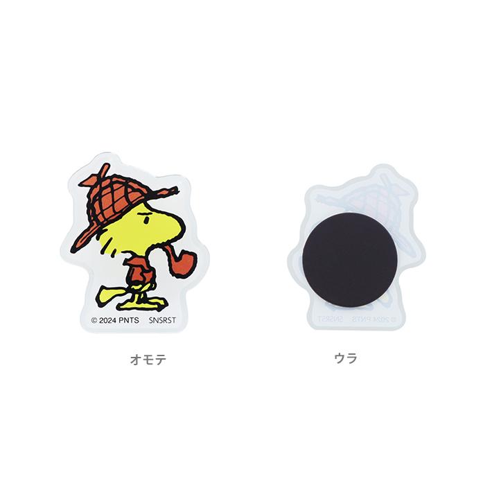 サンスター文具 スヌーピー ダイカットアクリルマグネット ウッド