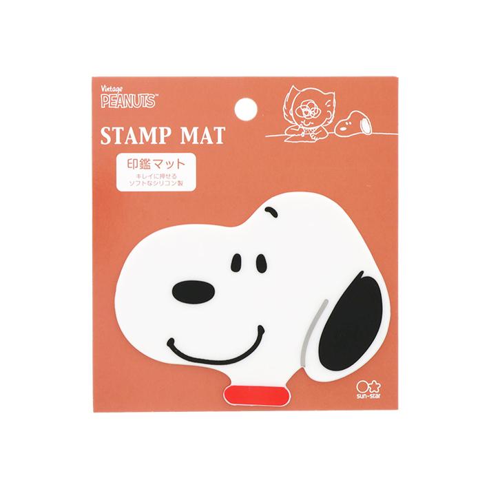 スヌーピー 印鑑マット レッド M便 1 1 シブヤ文具 通販 Paypayモール