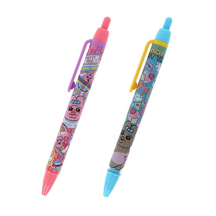 ハーバリウムボールペン❤︎うさぎシリーズ❤︎ サンスター文具 おぱんちゅうさぎ 油性ボールペン 0.5mm 黒 2カラー [M