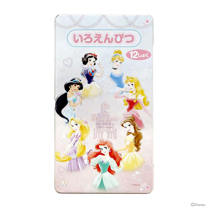 ディズニー プリンセス 色鉛筆 12色 新入学文具 M便 1 4 シブヤ文具 通販 Paypayモール