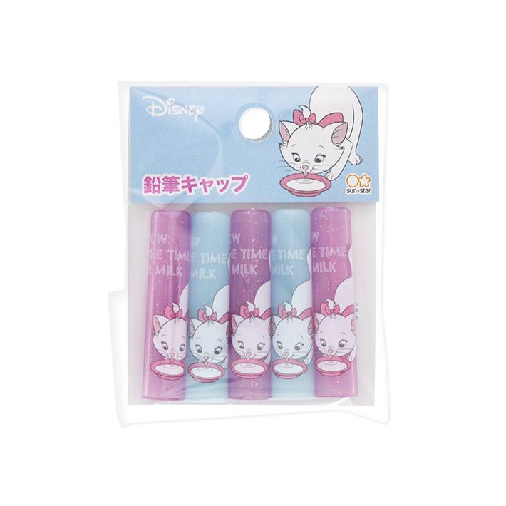 ディズニー おしゃれキャットマリー 鉛筆キャップ 5本組 ブルー M便 1 1 シブヤ文具 通販 Paypayモール