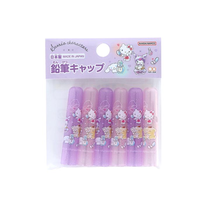 サンスター文具 サンリオキャラクターズ 鉛筆キャップ 6本組