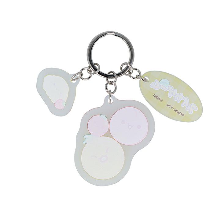 サンスター文具 スイカゲーム 3連アクリルキーホルダー B柄