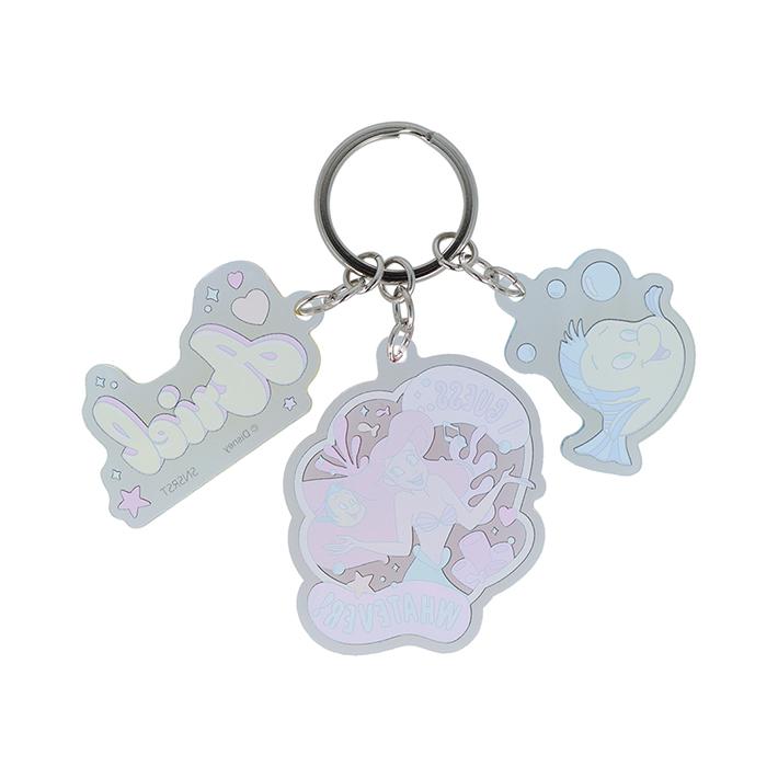 サンスター文具 ディズニープリンセス 3連アクリルキーホルダー
