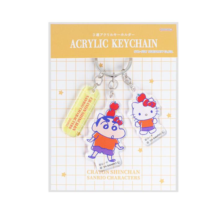 サンスター文具 クレヨンしんちゃん×サンリオ キャラクターズ 3連