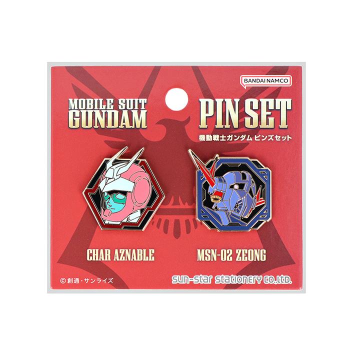 ガンダム 機動戦士ガンダム ピンズセット シャア&ジオング柄