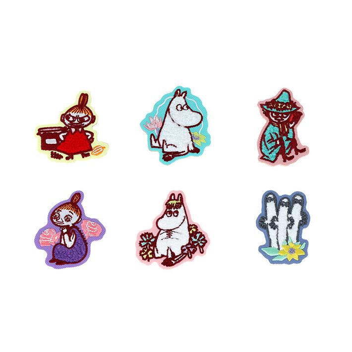 MOOMIN（ムーミン） サガラ刺繍ピンバッジ なかま柄 1BOX 6個入り
