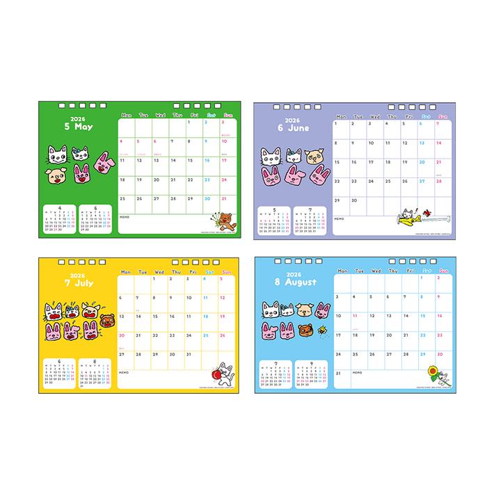 サンスター文具 ノンタン 2026年 デスクカレンダー 4901770799810 [M便