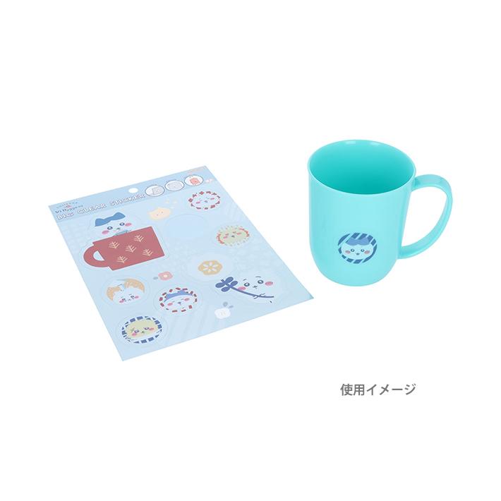 サンスター文具 ちいかわ ビッグクリアステッカーシール ブルー