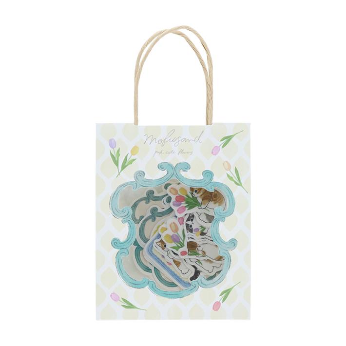 サンスター文具 mofusand ペーパーバッグ入シール A柄 4901770749129