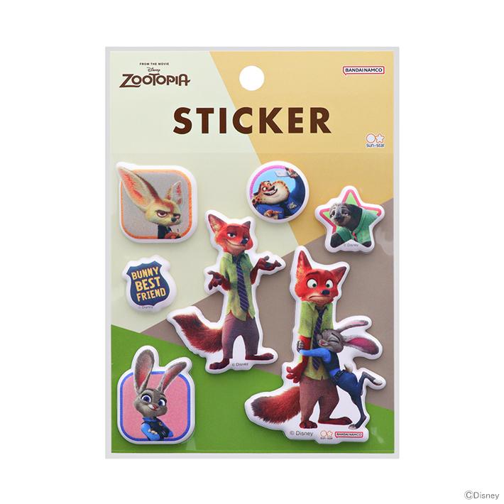 ズートピア ディズニー ズートピア モチモチステッカー 3D柄