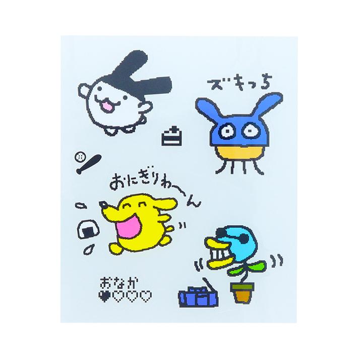 サンスター文具 たまごっち ビッグクリアステッカー B柄 サンスター文具 たまごっち ビッグクリアステッカー B柄
