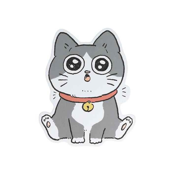 サンスター文具 ねこに転生したおじさん ダイカットポストカード サンスター文具 ねこに転生したおじさん ダイカットポストカード