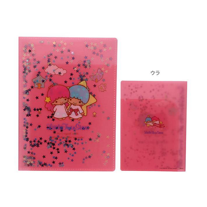 サンスター文具 サンリオキャラクターズ スパンコールクリアファイル