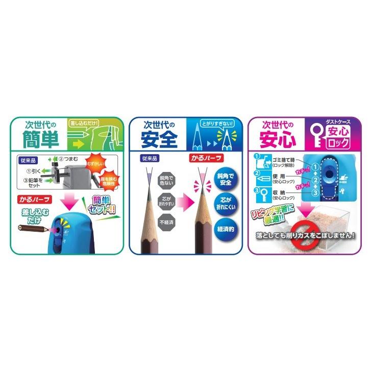 SONiC SONIC ソニック 次世代鉛筆削り かるハーフ SK-802-ake 5色展開