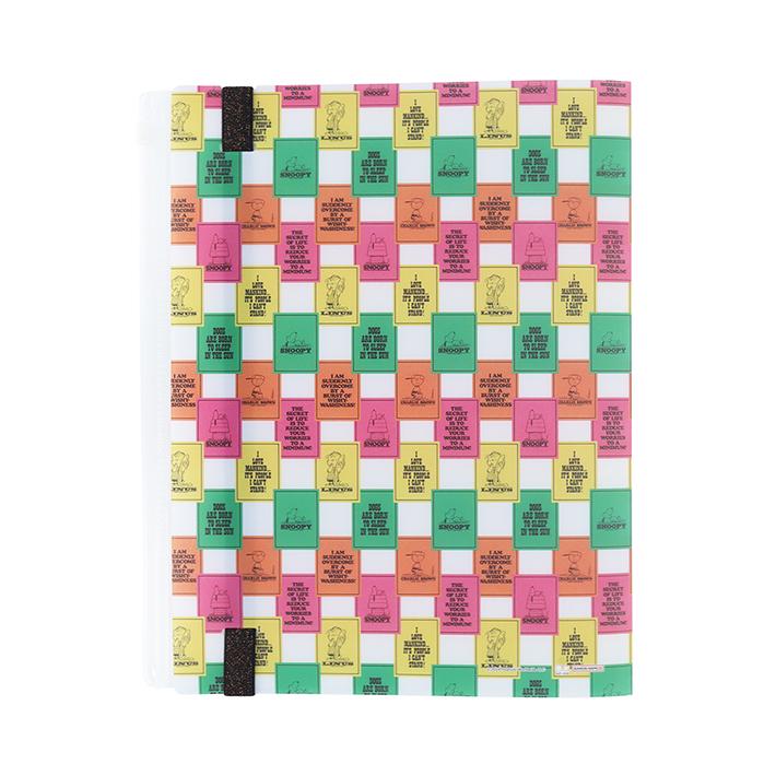 サンスター文具 スヌーピー ゴムバンド付クリアファイル 5