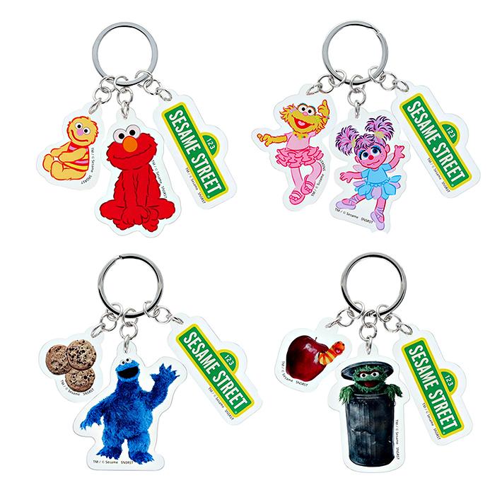SESAME STREET（セサミストリート） 3連アクリルキーホルダー 4柄 [M便