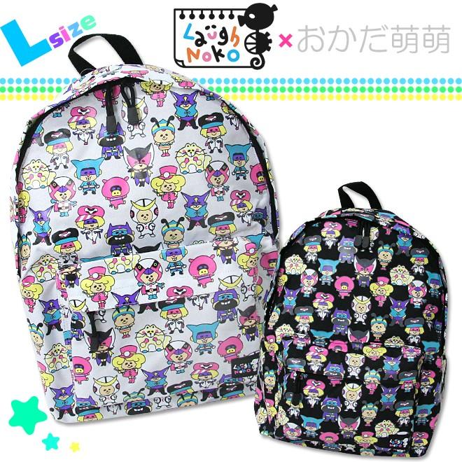 在庫限り・半額〕Laugh Noko×おかだ萌萌 デイパック リュックサック 大