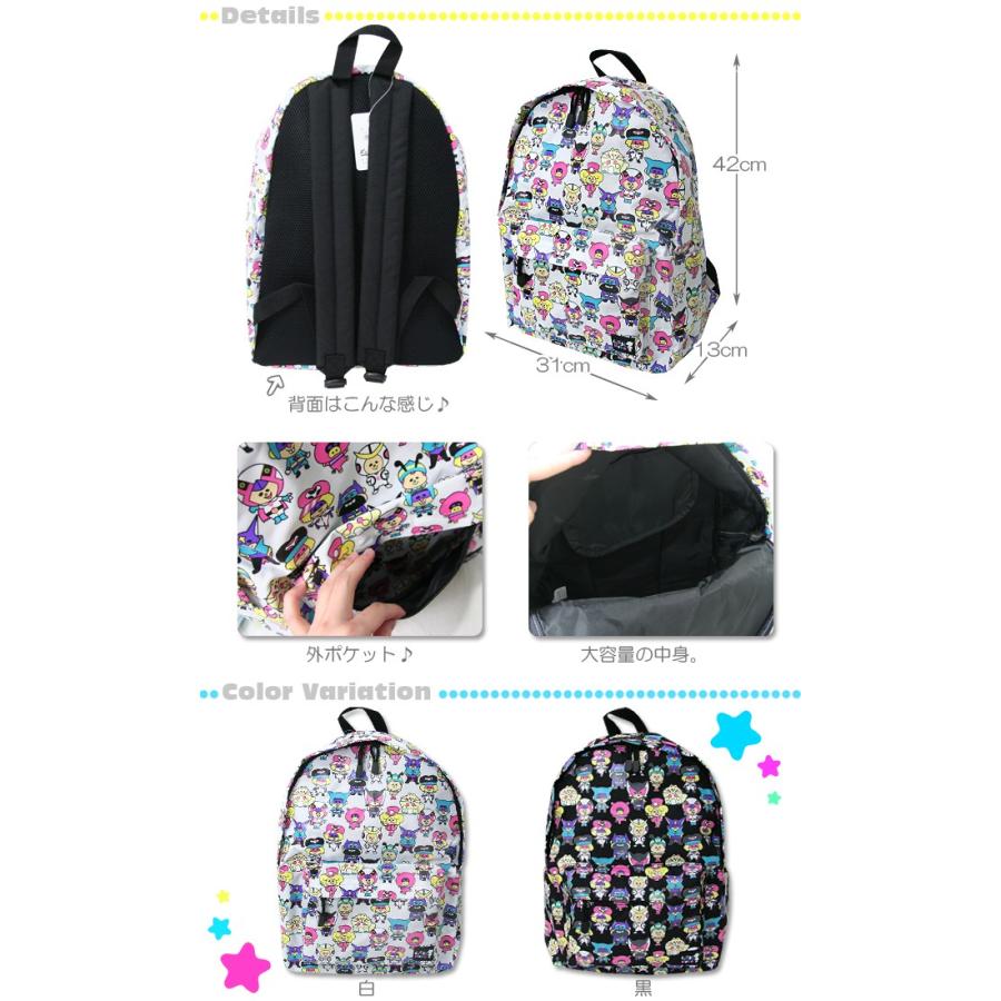在庫限り・半額〕Laugh Noko×おかだ萌萌 デイパック リュックサック 大