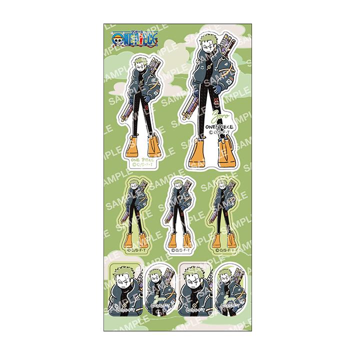 ショウワノート ワンピース ステッカー ゆるスタ B ゾロ柄