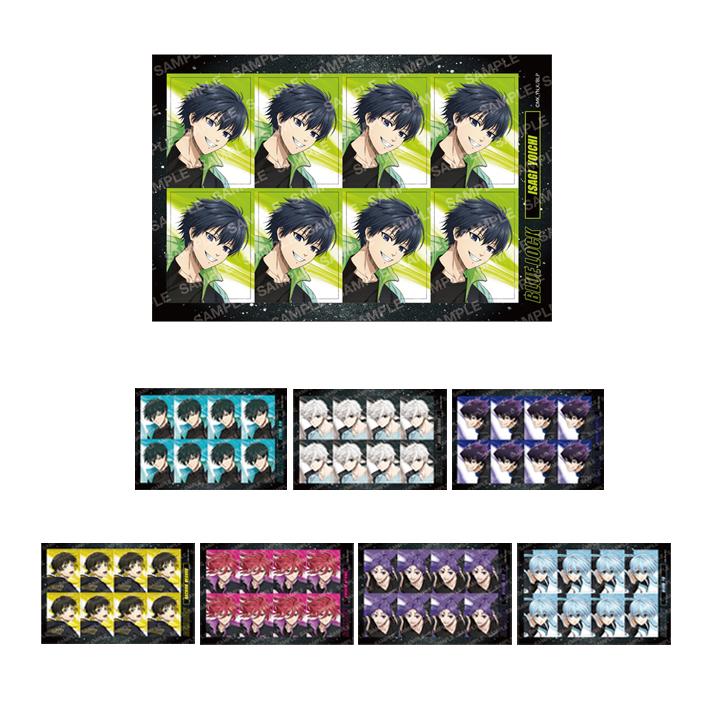 ショウワノート ブルーロック 証明写真風シール ナイトサッカー 8柄 [M