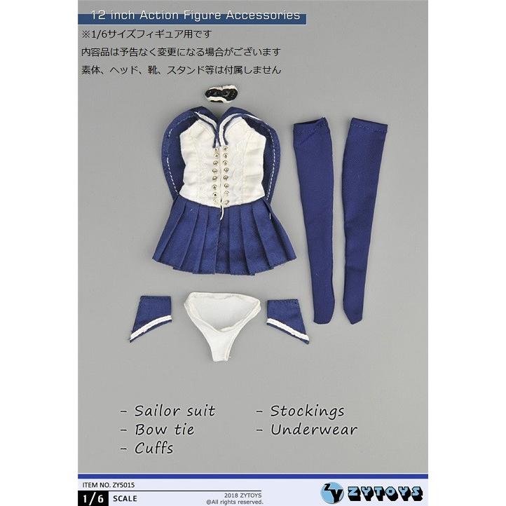 ZY-TOYS 1 6フィギュア用衣装 幻想セーラー服セット ZY-5015 超人気高品質