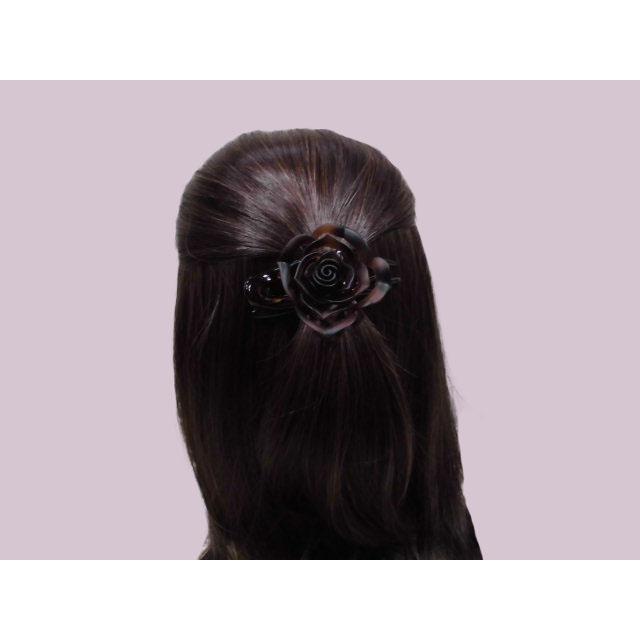 acca ヘアクリップ　バラモチーフ 送料無料 ヘアクリップ バラモチーフサイドバンスクリップ ローズ