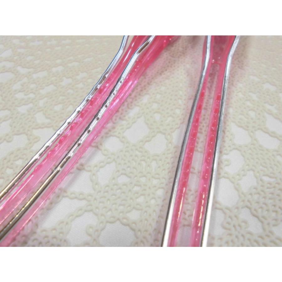 送料無料 ヘアクリップ シンプル ダッカールクリップ 大 ピンク 2個