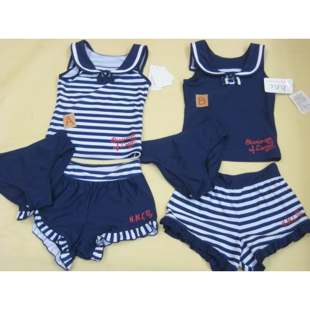 ヒロミチ H N C 女の子 水着 セパレート タンキニ ガール ジュニア パンツ ３点セット 130 140 150 160 ねたこをおこせ 通販 Yahoo ショッピング