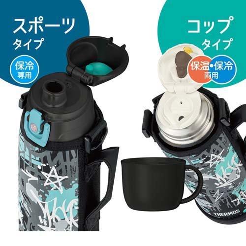 サーモス 真空断熱2ウェイボトル 1.0L FJJ-1001WF BKAQ ブラックアクア ( 1個 )/ サーモス(THERMOS)｜netbaby｜04