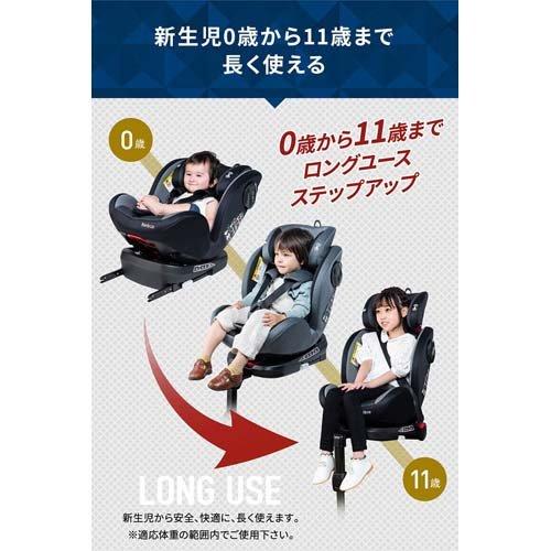 ターンピット ブラック 360度回転式 ISOFIX ロングユース ( 1台