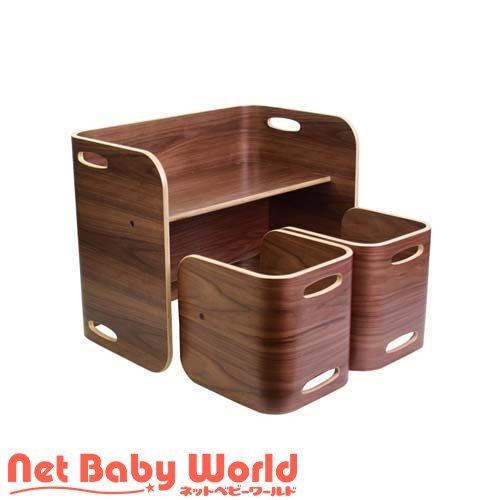 HOPPL(ホップル) コロコロチェア＆デスク3点セット ブラック 