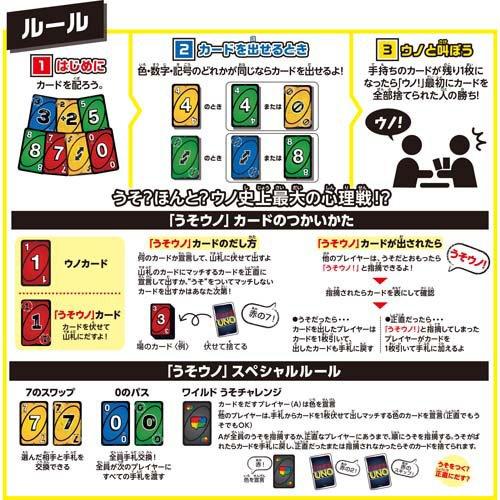 マテルゲーム うそウノとウノハンパねぇ！ UNOカードゲーム セット