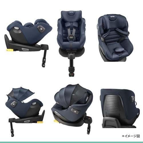 Aprica クルリラプラス　360° セーフティ　チャイルドシート ネイビー アップリカ クルリラ エックス プラス ネイビー ( 1台 )/ アップリカ