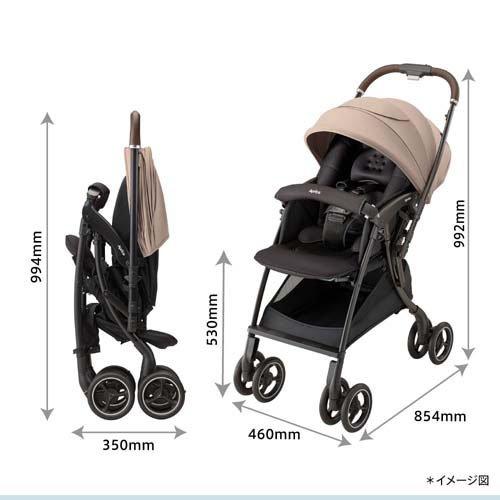 【美品】Aprica ラクーナクッションフリー (ベージュ) アップリカ ラクーナクッションフリー AE ベージュ ( 1台