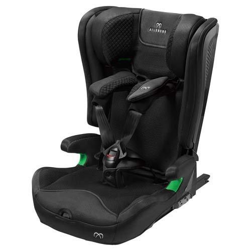 エールベベ・パパットR パールブラック ( 1台 )/ エールベベ(AILEBEBE) ( ジュニアシート 1歳頃〜 ISOFIX R129 高さ調節 )の画像