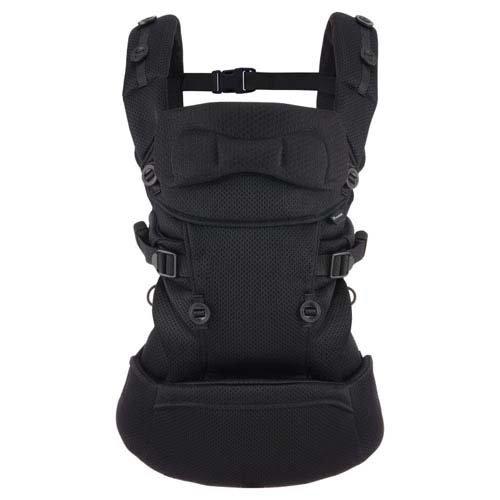 AILEBEBE エールベベ BC110 抱っこひも ブラック 美品 エールベベ ベビーキャリア スリーqd ブラック 抱っこ紐 新生児 3WAY
