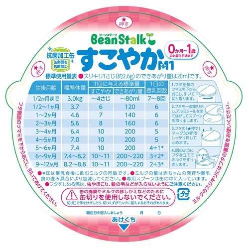 ビーンスターク すこやかM1 缶 ( 2缶入×4セット(1缶800g