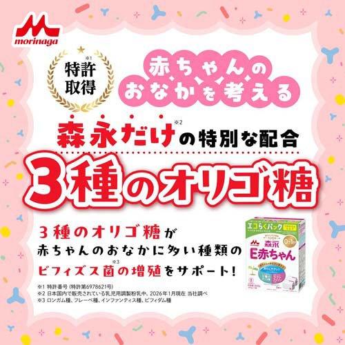 森永 E赤ちゃん エコらくパック つめかえ用 ( 2袋入×8セット(1袋400g