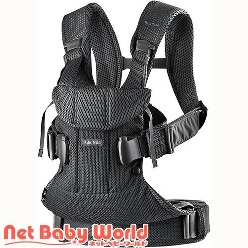 【美品】BabyBjörn 抱っこ紐 ONE KAI Air ブラック BABYBJORN（ベビービョルン） ベビーキャリア ONE KAI Air ブラック