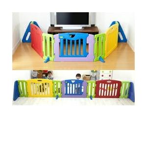 ベビーサークル　キッズパーテーション ベビーゲート 460cm ベビーサークル GGUMBI ベビーサークル ベビーゲート ラッキーガード 4枚 単品