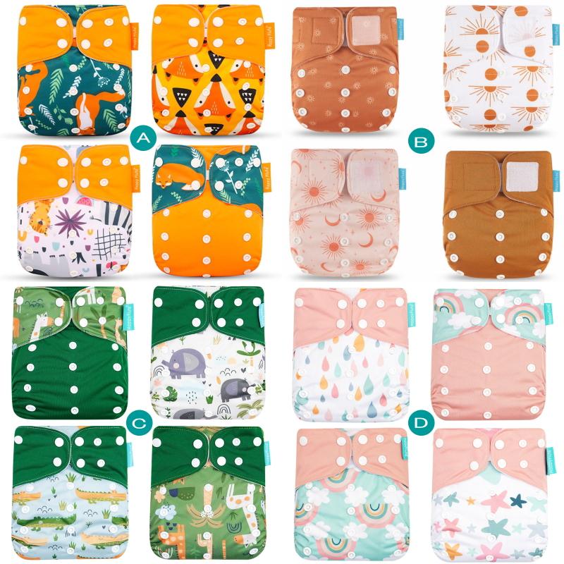 おむつカバー 4枚組 3層 防水 布おむつ ベビー キッズ 赤ちゃん 子供   オムツカバー おむつ カバー  布おむつカバー 男の子 女の子 新生児 防水 漏れ防止 |  | 10