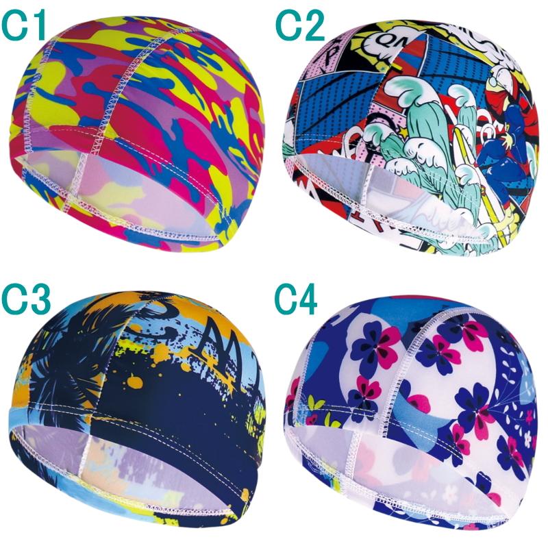 爆買 2点で送料無料 ！スイムキャップ 水泳帽 レディース メンズ  スイミングキャップ 大人 大きいサイズ  ウォータースポーツ 花柄 シンプル フィットネス |  | 09