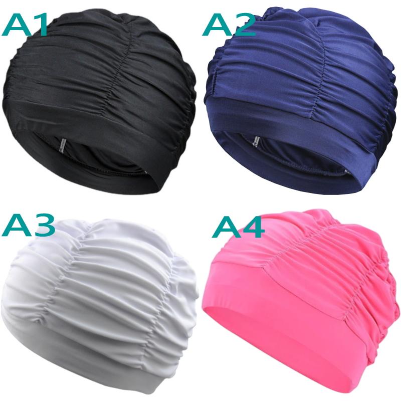 爆買 シャーリング入り ゆったり スイムキャップ 水泳帽 ギャザーシャーリング レディース メンズ  スイミングキャップ 大きいサイズ 子 ウォータースポーツ |  | 07