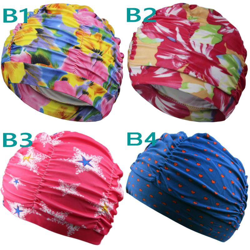 爆買 シャーリング入り ゆったり スイムキャップ 水泳帽 ギャザーシャーリング レディース メンズ  スイミングキャップ 大きいサイズ 子 ウォータースポーツ |  | 08